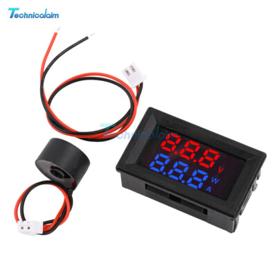 High Precision Dual Digital AC Voltage Current Power Meter AC 90~380V 0~10A/30A