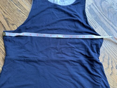 Athleta Reversible Santorini Sleeveless Navy Blue Gray Dress Size Small EUC - Picture 2 of 7