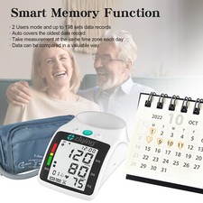 Automatic Digital Arm Blood Pressure Monitor Heart Rate Machine or 32-52cm Cuff