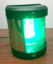 Pactrade Marine Boat Green Starboard LED Navigation Light Up To 1 NM 12 V 39 Ft.