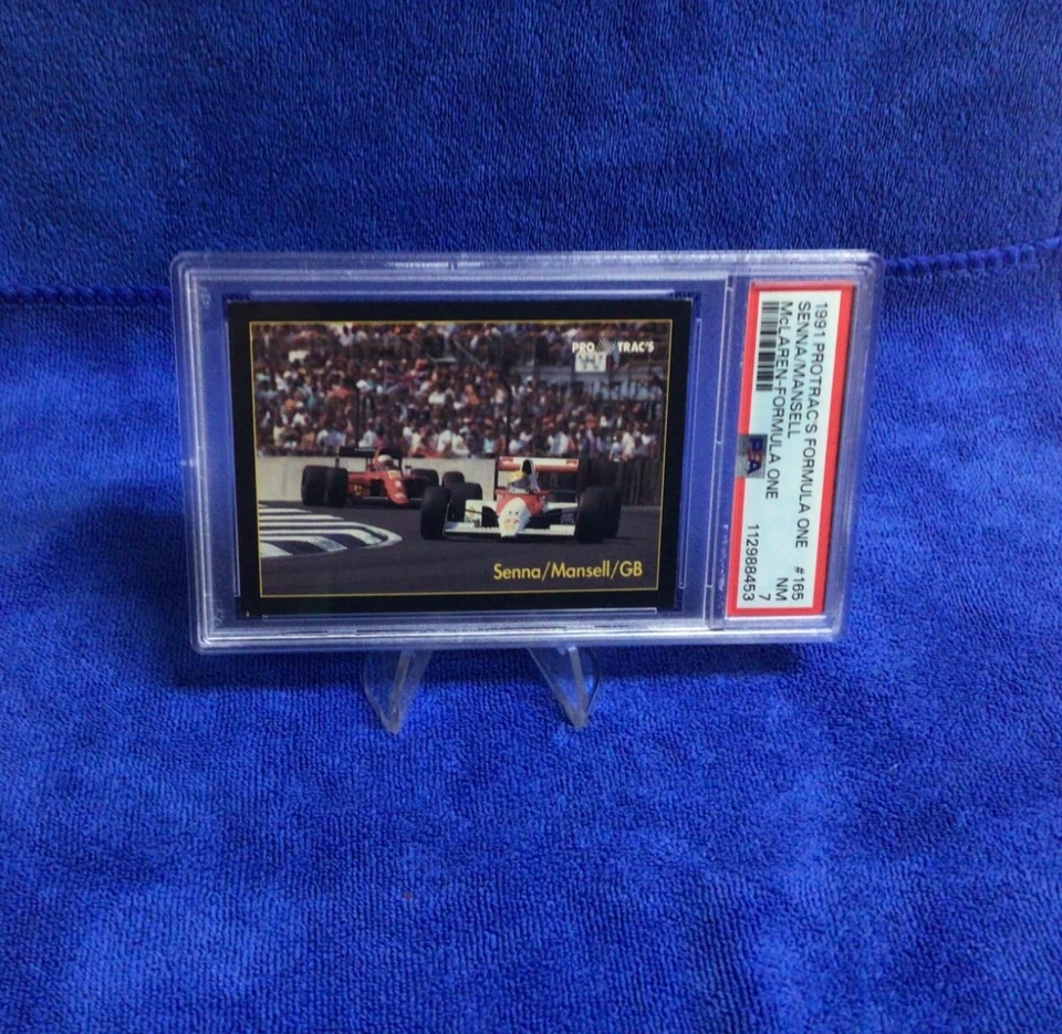 1991 PRO TRAC'S FORMULA ONE AYRTON SENNA (4) CARD - PSA 7 LOT. - Image 4 of 4