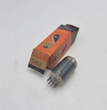 Delco Radio 5AN8 Electron Tube Triode Pentode Plug-In 9-Pins Cylindrical Body