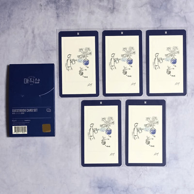 BTS 5th Muster Magic Shop Seoul Official Guestbook Card - RM
