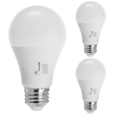 Diodesy A19 LED Light Bulb, 15W (100W), Dimmable, 27000K-6500K, E26, 1600LM 120V