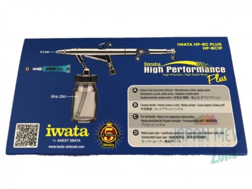 ANEST IWATA HP-BC PLUS HP-BC1P AirBrush HI Performance Plus 0.3mm 22cc HPBCP - Picture 4 of 4