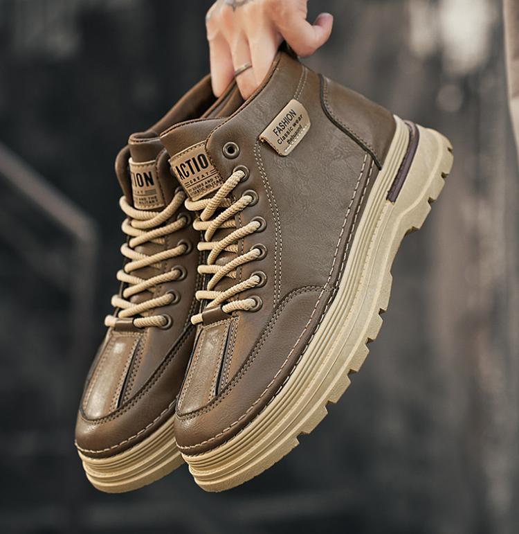 SAOLA Mocassino uomo casual stringato tacco chukky sneaker alto Oxford casual scarpa da tavola