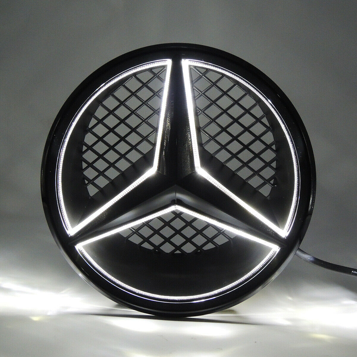 Front Grille LED Emblem Fit For 2008-13 Mercedes-Benz W204 C200 C250 C300 C350