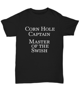 Corn Hole Player T-Shirt Gift Back Yard Games Master Shirt Corn Hole Champion