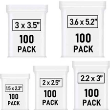 500 Pcs Small Plastic Bags, Small Zip Lock Bags, Mini Baggies Jewelry Bags Clear