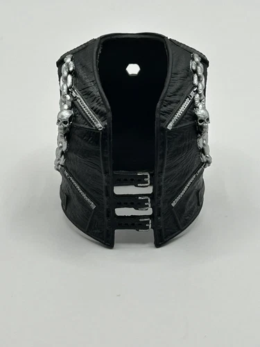 GIJoe Classified Series Dreadnok Torch Black Leather Vest Fodder 1/12 Scale