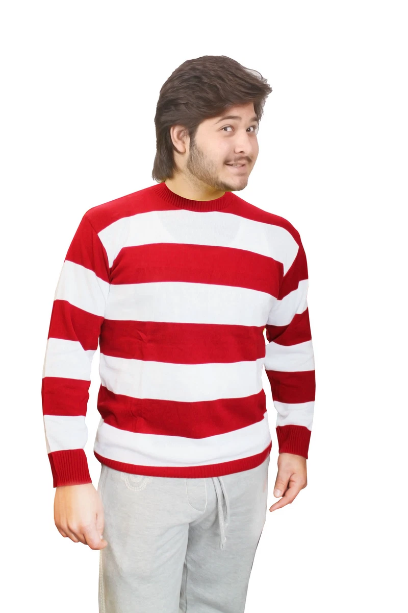 Red white striped best sale jumper