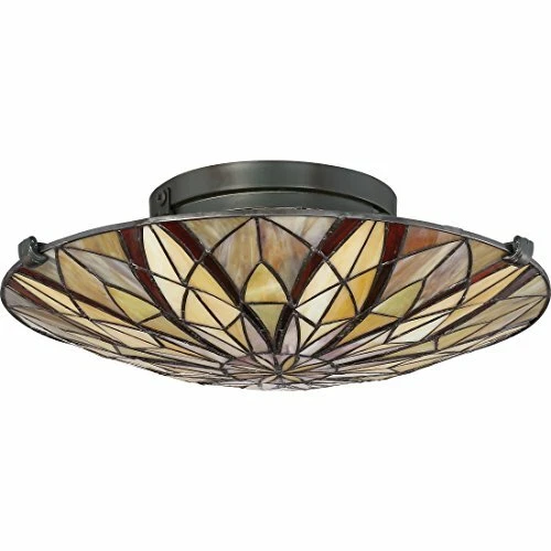 Quoizel TFVY1400VA 2-Light Victory Flush Mount in Valiant Bronze - Picture 2 of 9