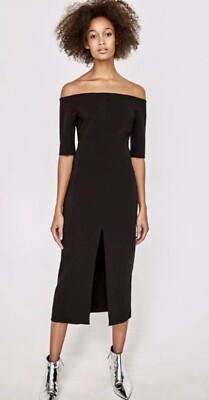 black pencil dress zara Zara Black Pencil Dress LBD XS (0-2) Like new