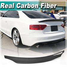 For Audi S5 RS5 Coupe 8T 2009-2016 Carbon Fiber Rear Trunk Lip Spoiler Boot Wing