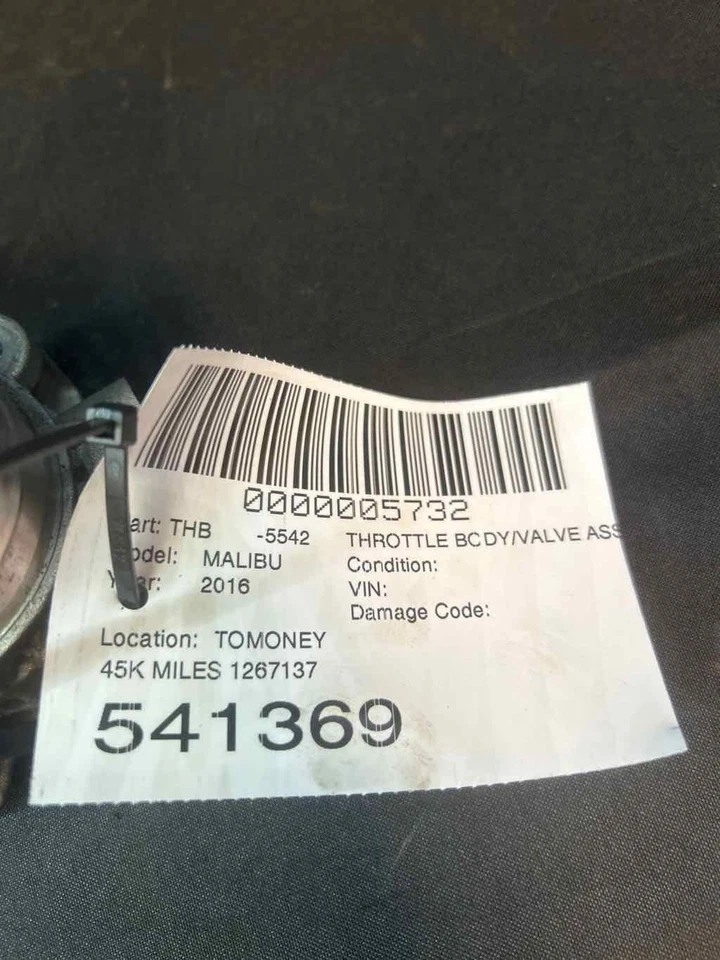 Fits 2016-23 Chevy Malibu Throttle Body OEM 1267137 Foto 4 de 4