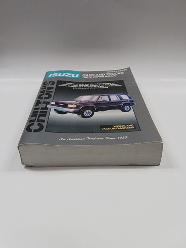 Isuzu 1981 to 1991 Cars & Trucks Repair Manual Chilton's #8069 FREE SHIPPING - Picture 5 of 9