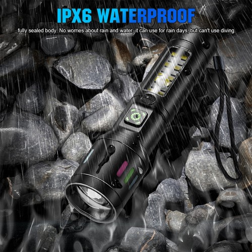 350000000 Lumen Super Bright Tactical Flashlight Rechargeable LED Work Light LED - Picture 39 of 40