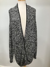 Lululemon Cardi All Day Black / White Merino Wool Size M/L with Pockets