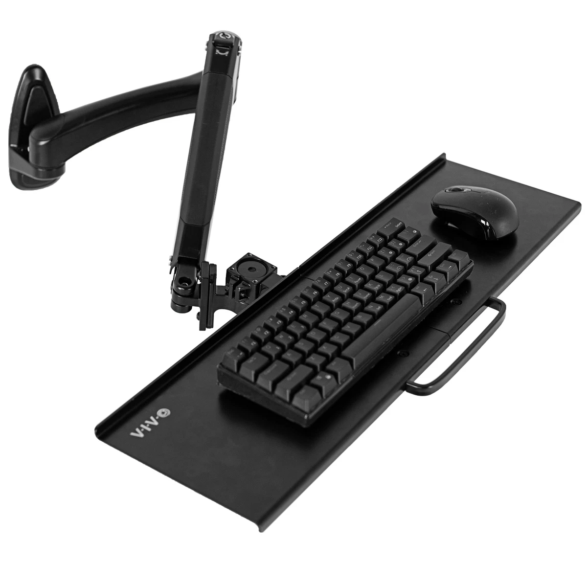 VIVO Articulating Keyboard Mouse Platform Wall Mount Keyboard Tray Arm