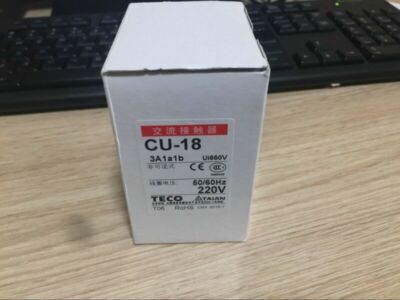 1PCS TECO CU-18 CU18 220VAC CONTACTOR IN BOX -NEW