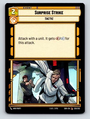 Tactic Event Surprise Strike Aggression Cunning Unit Attack Boost