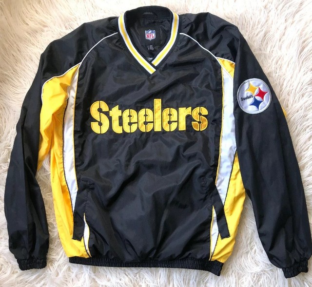 Nfl Pittsburgh Steelers Windbreaker Pullover Pockets M eBay