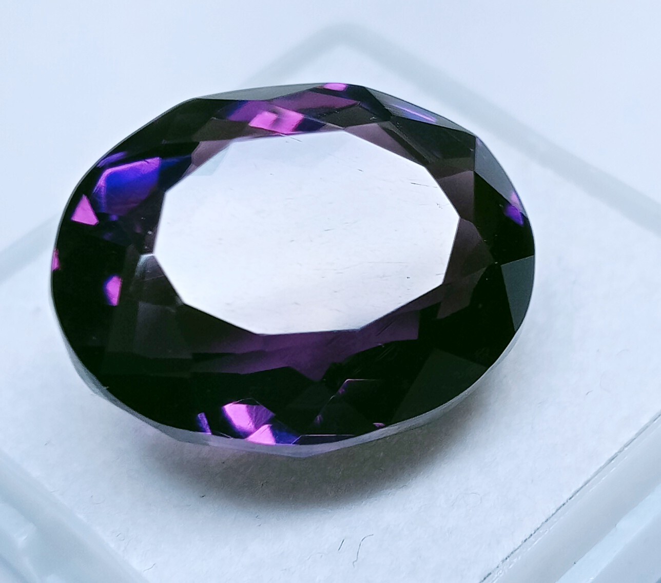 Taaffeite Color Code Rgb Superb Natural Purple Blue Taaffeite Oval Cut 17.60 Ct Certified Loose ...