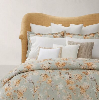 Ralph Lauren Home TC 1165 Elisabetta Sage Floral Duvet Cover Queen