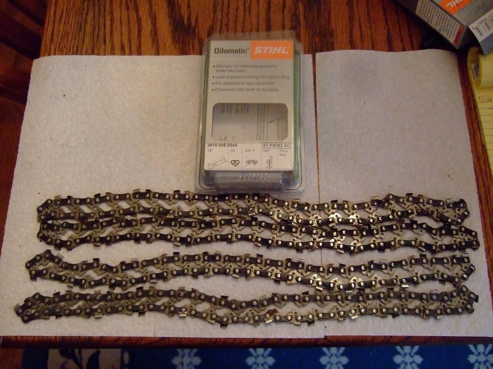 Stihl Oilomatic used replacement 12" kombi pole saw chains qty 4 eBay