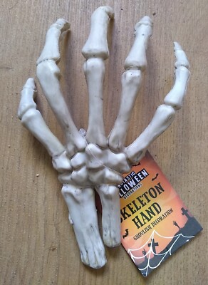 SKELETON HAND creepy Town  20x13x8cm Solid Plastic Funky Halloween Fun