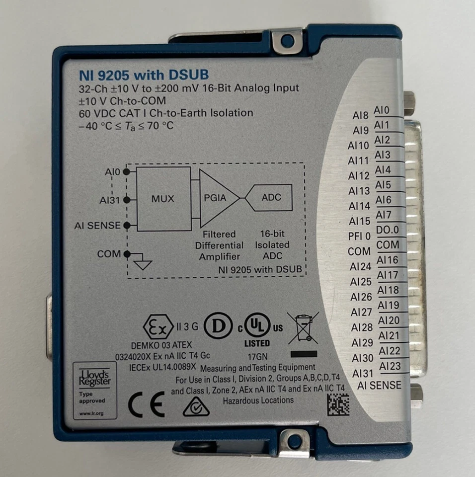 NI 9205 National Instruments NI-9205 With DSUB Analog Input Module, 32 Channels - Image 3 of 4