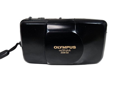 Olympus Stylus Infinity Zoom DLX fotocamera punta e scatta 35-70 mm nero FUNZIONANTE - Foto 2 di 16