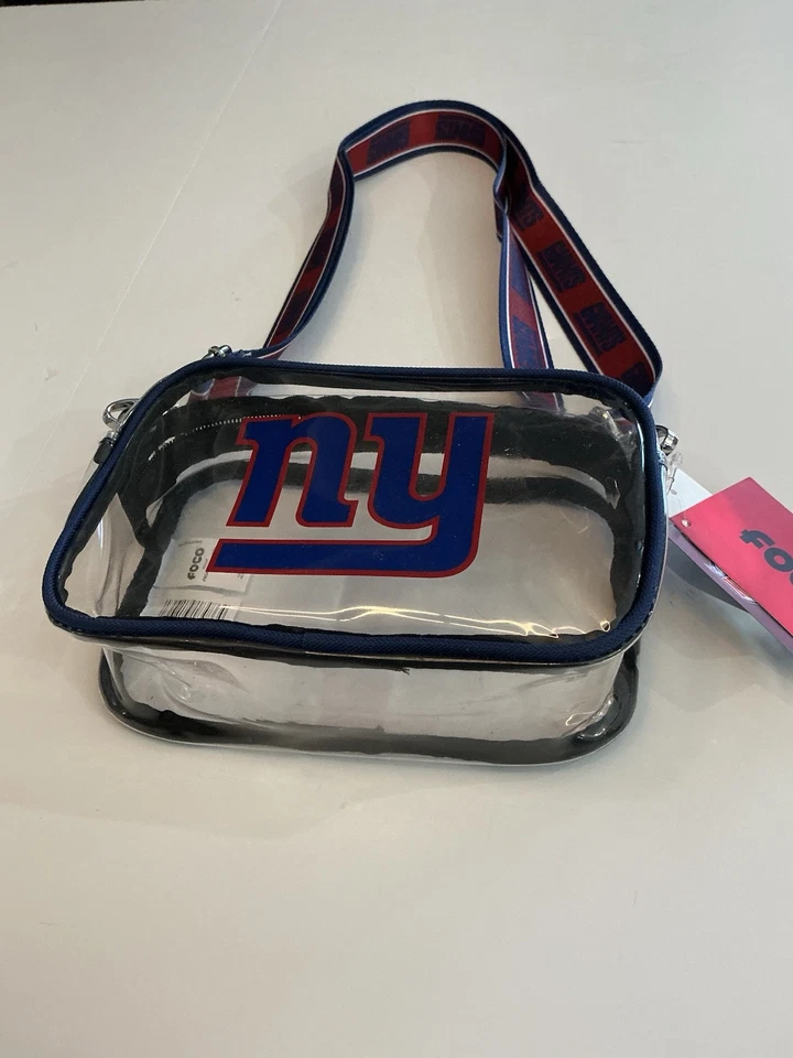 Bolso Bandolera Cartera Cumple con Estadio FOCO New York Giants NFL Fútbol Transparente Foto 2 de 4