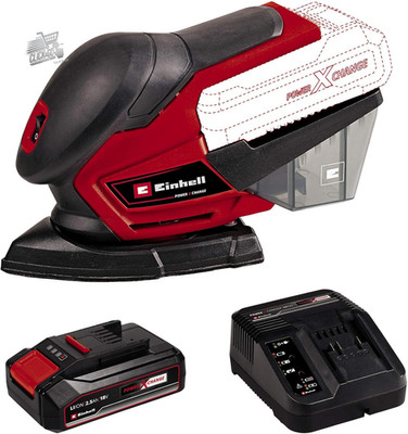 Einhell 18V Battery Handheld Sander Mouse Kit Wood Paper
