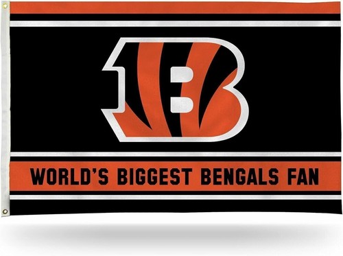 Cincinnati Bengals Who Dey Bandiera Outdoor Indoor 3x5 Foot Banner - Foto 4