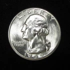 1949-D WASHINGTON QUARTER - SUPERB GEM BU - 90% SILVER