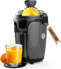 Hands-Free Electric Citrus Juicer Machine, Orange Lime Grapefruit Lemon Squeezer