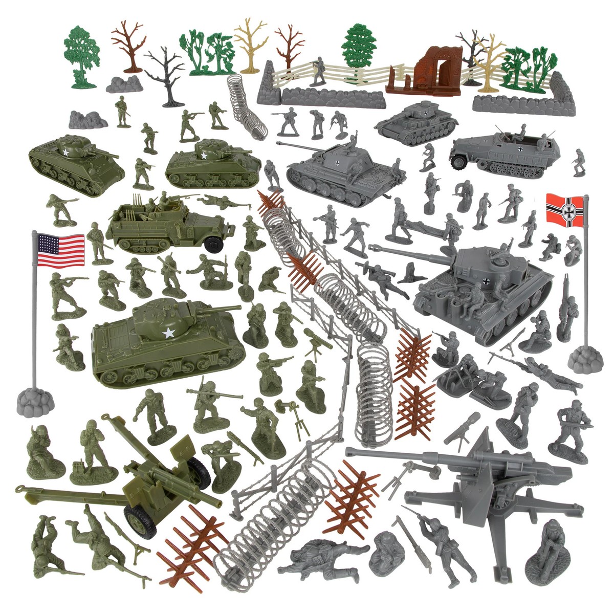 BMC CTS WW2 Battle of the Bulge Plastic Army Men 130 Soldier