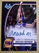 2024-25 Bowman Chrome U Aneesah Morrow Black Wave Refractor AUTO 1st RC LSU
