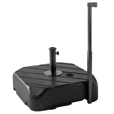 Outsunny Garden Parasol Base with Wheels, Parasol Stand for 38/48 mm Pole