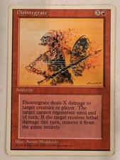Disintegrate - Fourth 4th Edition Core Set - Magic the Gathering MTG Nice!