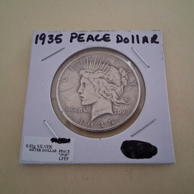 1935 Peace Dollar $1 Silver 0.900 Business Strike Philadelphia Mint KM#150