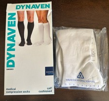 NEW Sigvaris White Dynaven 962CMS00 calf cushioned 20-30 mmHg Knee High