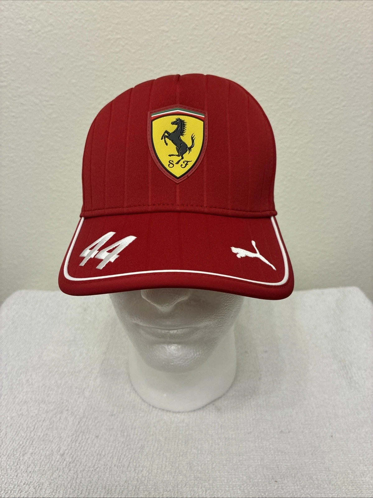 F1 Ferrari Baseball Cap Hat #44 Adjustable Red