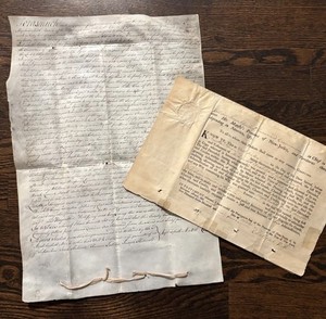 1764 New Jersey Will & Testament PARCHMENT Elizabeth NJ Marsh Family Franklin