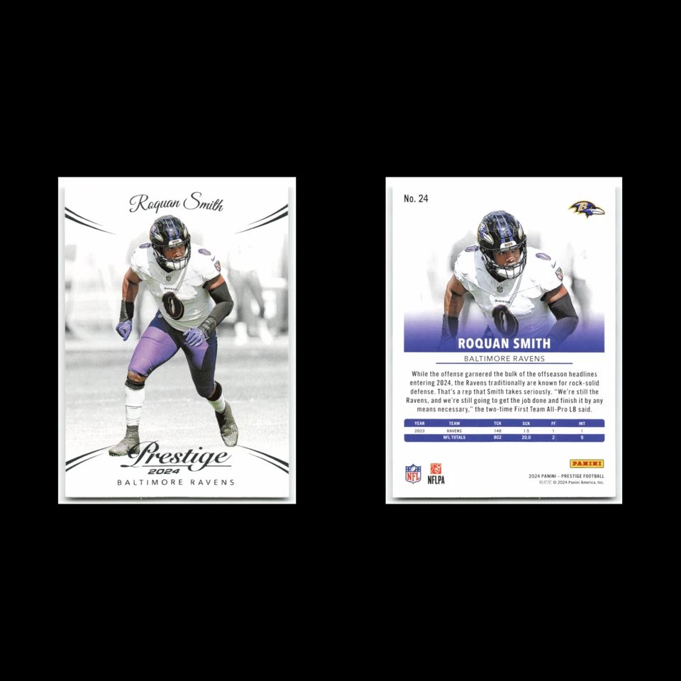 Roquan Smith #24 2024 Panini Prestige Baltimore Ravens Football Card NFL NM - Image 3 of 3
