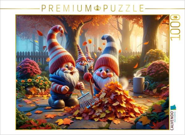 Calvendo Puzzle Fall Foliage: Dwarves Dancing A Round Dance | 1000 Pieces, Finis-image