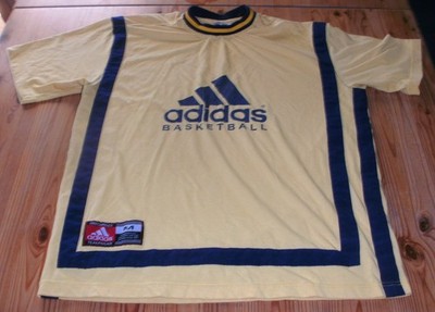 Vintage Adidas EQT ZX Streetball Basketball T-Shirt kurzarm gelb, Gr. M