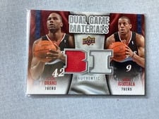2009-10 Upper Deck - Dual Game Materials Andre Iguodala Elton Brand #DG Jersey  