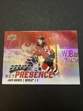Jack Hughes 2025 Upper Deck MVP Net Presence Holo #NP-S